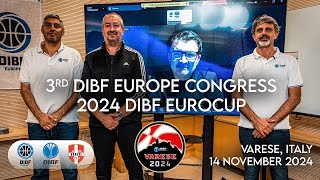 3rd DIBF Europe Congress  EUROCUP Varese 2024  VARESE ITALY [upl. by Naejamron]