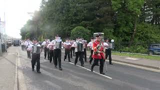 Milltown Accordion Band  Cullybackey Youth Parade 2024 3 [upl. by Adeehsar]