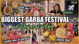 We Went To The Biggest GARBA FESTIVAL In Gujarat Sev Usal Uway Garba Vlog ThatQuirkyMiss [upl. by Atirys]