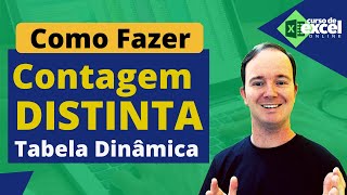 Como Fazer Contagem Distinta na Tabela Dinâmica no Excel [upl. by Nollahp440]