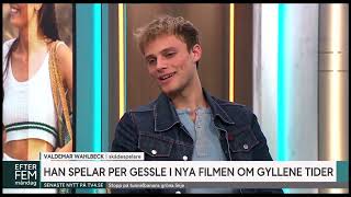 Valdemar Wahlbeck in Efter Fem  About playing Per Gessle in Gyllene Tider movie SE EN en ES subs [upl. by Htiderem]