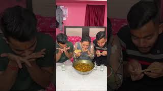 BHAI KE SAATH PAPAD CHALLENGE😱PAPAD EATING COMPETITION🔥 shorts foodie eating [upl. by Ramuk]