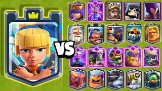 NUEVA DUQUESA de DAGAS vs TODAS LAS CARTAS  NUEVA CARTA  Clash Royale [upl. by Ittam28]