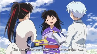 Yashahime Princess HalfDemon  Rin gives her daughters Kimonos from their father Sesshomaru [upl. by Amena]