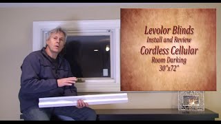 Levolor Blinds Easy Install and Review [upl. by Nauqan673]