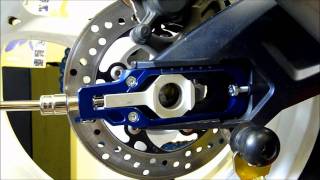 LighTech Chain Adjusters Install amp Review  Suzuki GSXR1000 2011 [upl. by Gibbon]