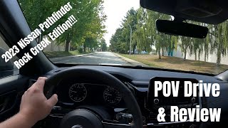 2023 Nissan Pathfinder Rock Creek Edition  POV Drive amp Review [upl. by Niraa]