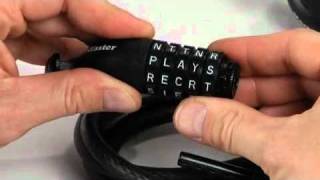 Operating Master Lock 8220D Password Combination Cable Lock [upl. by Zaria]