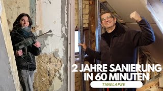 Timelapse Haus sanieren in Eigenleistung  Vom Lost Place zu gemütlichem Zuhause [upl. by Suivat]