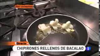 Receta de Chipirones rellenos de bacalao ED [upl. by Nahgen]