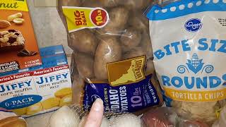 Kroger Grocery Delivery Meijer and Dollar Tree Grocery Haul Can I stay in budget Sales and deals [upl. by Teria]