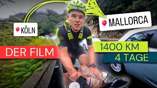 1400 km in 4 Tagen Fahrrad Tour von Köln nach Mallorca I Extrem Bikepacking  DER FILM [upl. by Nolla476]