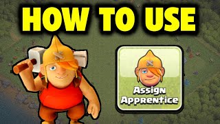 How To Use Builder Apprentice in Clash Of Clans [upl. by Emsmus]