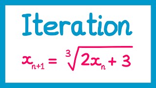 Iteration  GCSE Higher Maths [upl. by Virg]