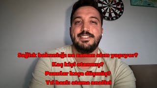 Sağlık bakanlığı ne zaman alım yapıyor Kaç kişi atanmış Puanlar kaça düşmüş Atama analizi [upl. by Annaihr364]