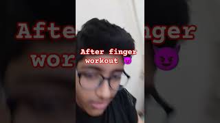 before finger workout vs after finger workout subscribe viral handgrippr shortvideo technogamer [upl. by Aiotal]