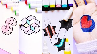 easy drawing for markers  easy drawing marker coloureasy drawing marker pen [upl. by Tnerb19]