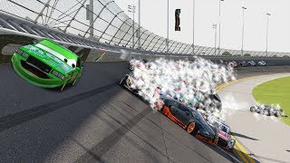 DINOCOS ALL MINE CRASH Attempt 1  Forza Motorsport 6  NASCAR Expansion [upl. by Stauffer]