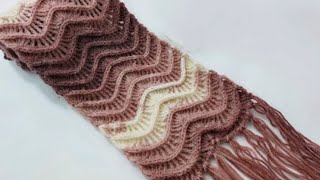 How to make a beautiful crochet mufflerscarf03 [upl. by Kreitman259]