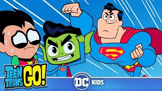 Supermans BEST Appearances  Teen Titans Go  dckids [upl. by Ettelliw]