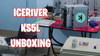 IceRiver KS5L Unboxing 12th KHeavyHash Algorithm Kaspa Miner🔥 [upl. by Oirottiv]