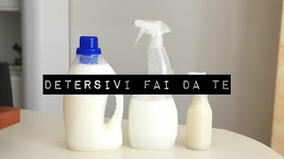 DETERSIVI FATTI IN CASA 3 ricette FACILISSIME  Zero waste [upl. by Odlaner942]