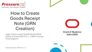 How to Create Goods Receipt Note GRN Creation  Oracle EBS R12 [upl. by Yhotmit362]