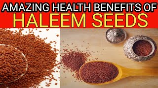 HEALTH BENEFITS OF HALEEM SEEDS  benefits for women  like multivitamin tablet [upl. by Enirehtac152]