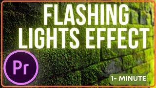 How to Flashing Lights Effect Premiere Pro  Learn Adobe adobepremierepro [upl. by Philippa]