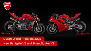 Ducati World Première 2025  Streetfighter V2 amp Panigale V2  Extended Experience [upl. by Kelli]