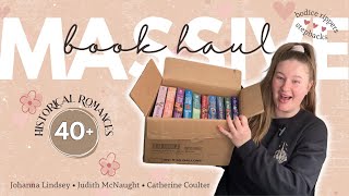 HUGE Historical Romance Book Haul 📖🎀 over 40 books [upl. by Jase]