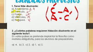 TILDACIÓN ENFÁTICA Y DISOLVENTE [upl. by Kovacs]