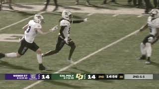 Weber State ends 2023 season with 4821 win at Cal Poly [upl. by Jezrdna]