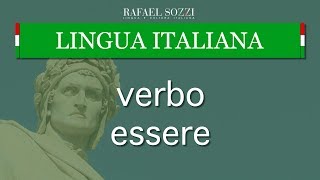 VERBO ESSERE  Verbos ser e estar em italiano  Lingua italiana 11 [upl. by Sanfo]