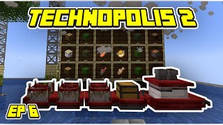 Minecraft Technopolis 2 Skyblock EP 6  Tug Boat Tree Absorber Setup  Little Logistics [upl. by Saber]