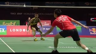 Lee CW v Lin Dan MSF Yonex BWF World Champ 2011 [upl. by Syla]