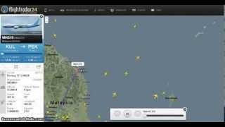 Malaysia Airlines Flight MH370 disappears on radar [upl. by Fran]