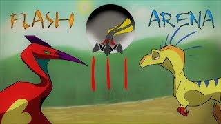 Flash Arena 3  Quetzalcoatlus vs Megaraptor [upl. by Sarid827]