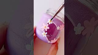 Aesthetic jar painting  Bottle Art painting art shorts [upl. by Eihcra]