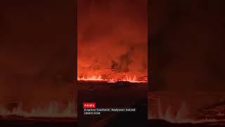 Live from Iceland 🛑 New volcano eruption Flyover lava RUV helicopter Sundhnúk Reykjanes [upl. by Brad]