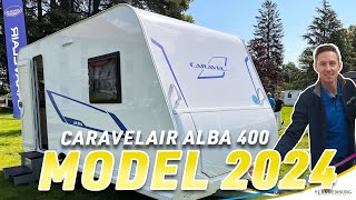 Caravan review Caravelair Alba 400 modeljaar 2024 [upl. by Aivatnohs]