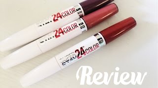 Maybelline Super Stay 24 Color Review  Planning With Kristen [upl. by Torruella316]