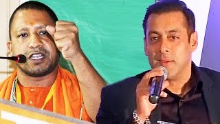 Yogi Adityanath Backs Salman Khan Over Ban on Pakistani Actors [upl. by Llehcor49]