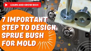 Injection Mold Design Math How to Design Sprue Bush for Manufacturing of Mold Lean your Design [upl. by Rehposirhc]