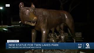 Replacement Capitoline Wolf statue is complete after bronze statue stolen [upl. by Wittenburg]