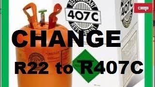 How to change r22 to r407c RETROFIT conversion in refrigeration system [upl. by Etnauj]