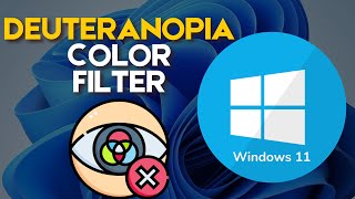 How to Set Deuteranopia Color Filter on Windows 11 [upl. by Raul633]