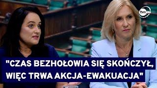 Posłanki koalicji komentują nieuchwytność bohaterów najgłośniejszych afer rządów PiS TVN24 [upl. by Alih]