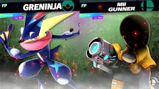 Super Smash Bros Ultimate Amiibo Fights Greninja vs the World 51 Greninja vs Gunner [upl. by Orian]