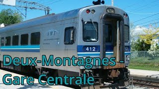 DeuxMontagnes to Montréal Gare Centrale  Exo6 Train [upl. by Mahon571]